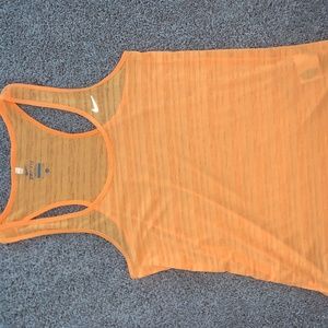Neon Orange Nike Tank Top